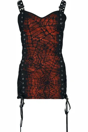 Gothicana Top with spider web print Top