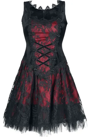 Sinister Gothic Gothic Dress Short dress red