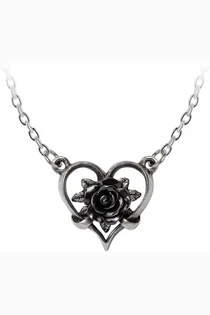Alchemy Heart of Blackness Necklace silver