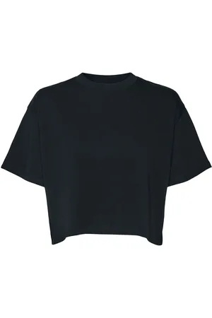 Noisy May NMALENA S/S O-NECK SEMI CROP TOP NOOS T-Shirt