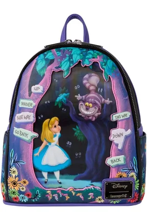 Alice in Wonderland Loungefly - Alice and Cheshire Cat Mini backpacks