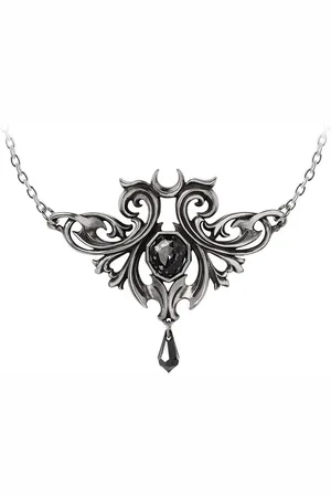 Alchemy Midnight Memorial Necklace silver