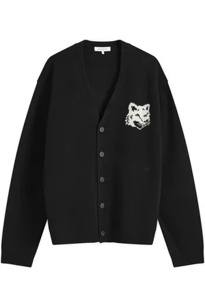 Maison Kitsuné Maison Kitsune Fox Head Intarsia Comfort Cardigan