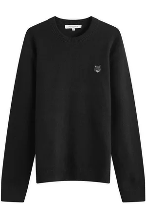 Maison Kitsuné Maison Kitsune Bold Fox Head Patch Regular Lambswool Crew Ju