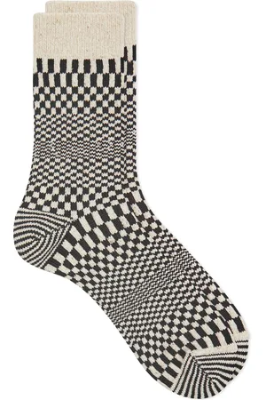 RoToTo Warped Checker Crew Sock