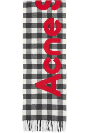 Acne Studios Veda Logo Check Scarf