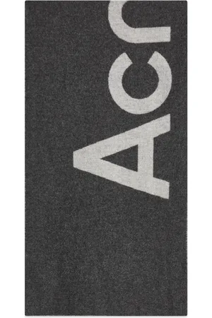 Acne Studios Toronty Logo Contrast Recycled Scarf