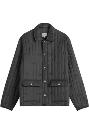 Maison Kitsuné Maison Kitsune Embroidered Logo Quilted Jacket