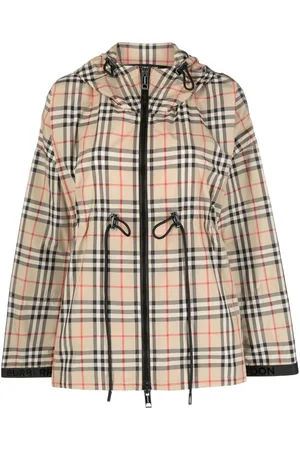Burberry Plaid-check hooded jacket