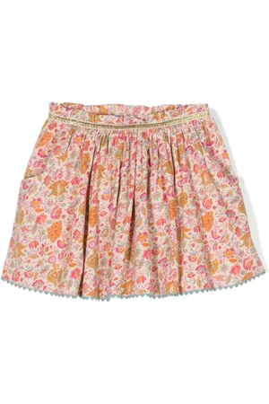 Louise Misha Floral-pattern cotton miniskirt