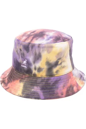 Kangol Embroidered-logo tie-dye bucket hat