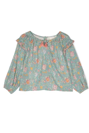 Louise Misha Iris floral-patterned cotton blouse