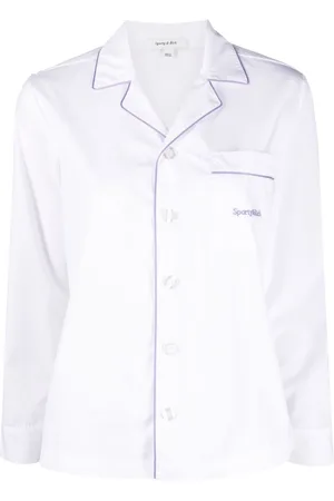 Sporty & Rich Chest-pocket cotton pyjama top
