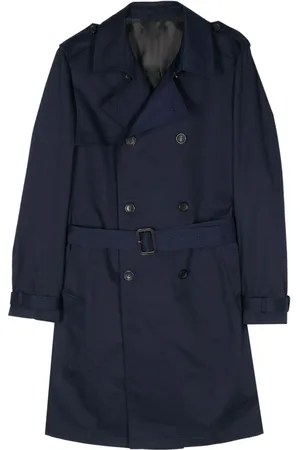 REVERES 1949 Gabardine-weave double-breasted coat