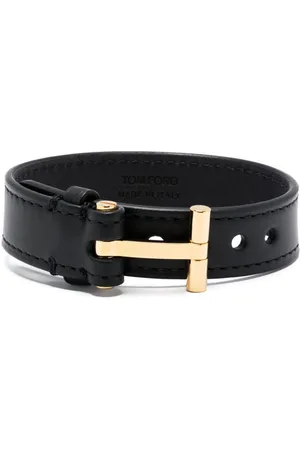 Tom Ford T-hinge leather bracelet