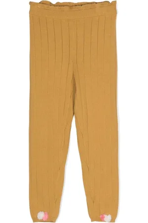 Louise Misha Moldavia pom-pom ribbed-knit trousers