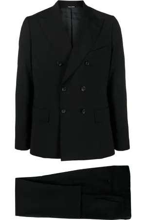 ERALDO Peak-lapel wool double-breasted suit