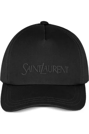 Saint Laurent Logo-embroidered gabardine-weave cap