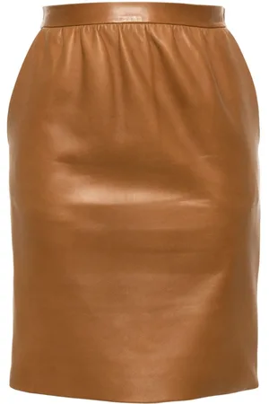 Saint Laurent Leather pencil skirt