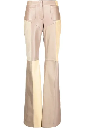 Marine Serre Wide-leg panelled trousers