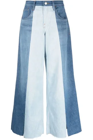 Frame Split Seam wide-leg jeans