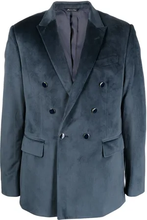 REVERES 1949 Double-breasted velour blazer
