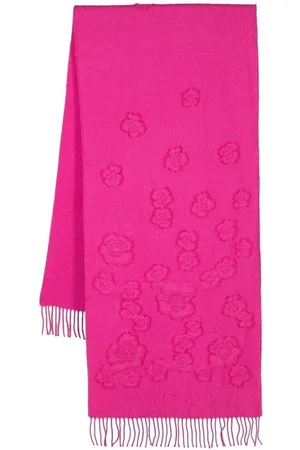 VALENTINO GARAVANI Floral-pattern knitted scarf