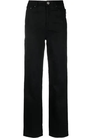 ROTATE Crystal-embellished straight-leg jeans