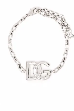 Dolce & Gabbana Logo-plaque chain-link bracelet