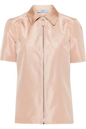 Prada Short-sleeved faille shirt