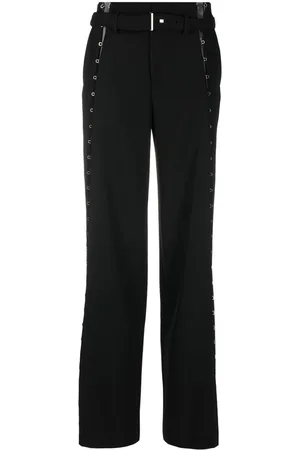 DION LEE Eyelet-detail wide-leg trousers