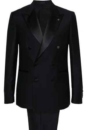TAGLIATORE Double-breasted virgin wool blazer