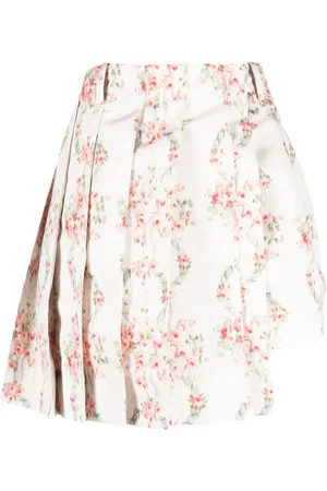 Simone Rocha Floral-print asymmetric skorts