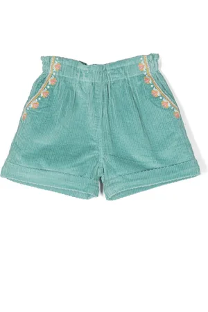 Louise Misha Virginia floral-embroidered shorts