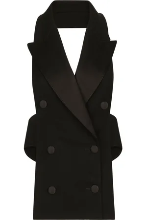 Dolce & Gabbana Open-back virgin wool-blend waistcoat