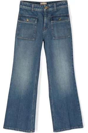Gucci Interlocking G-patch wide-leg jeans