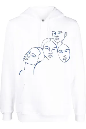 Encré. Graphic-print drawstring hoodie