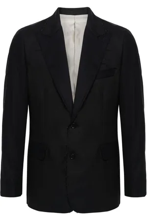 ERALDO Frayed pinstriped wool blazer