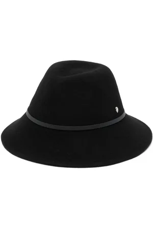 HELEN Logo-plaque felt fedora hat