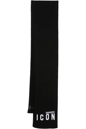 Dsquared2 Icon-print fine-knit scarf