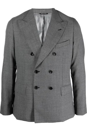 REVERES 1949 Checked double-breasted blazer