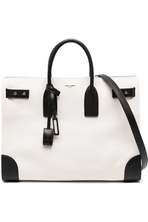 Saint Laurent Large Sac De Jour canvas tote bag