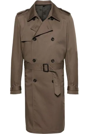 ERALDO Twill double-breasted trench coat