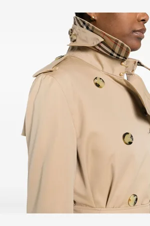 Burberry Short Kensington Heritage cotton trench coat