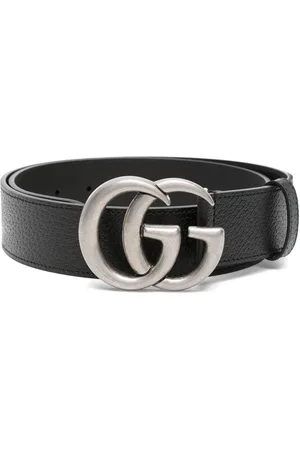 Gucci Double G-buckle leather belt