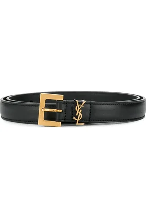 Saint Laurent Cassandre leather belt