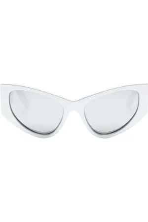 Balenciaga Logo-print D-frame sunglasses