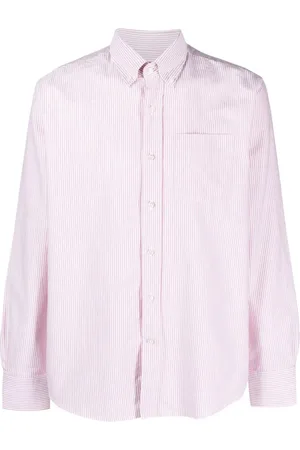 DEPERLU Pinstripe-pattern cotton shirt
