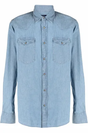 DEPERLU Button-down denim shirt
