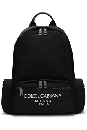 Dolce & Gabbana Logo-stamp zipped backpack
